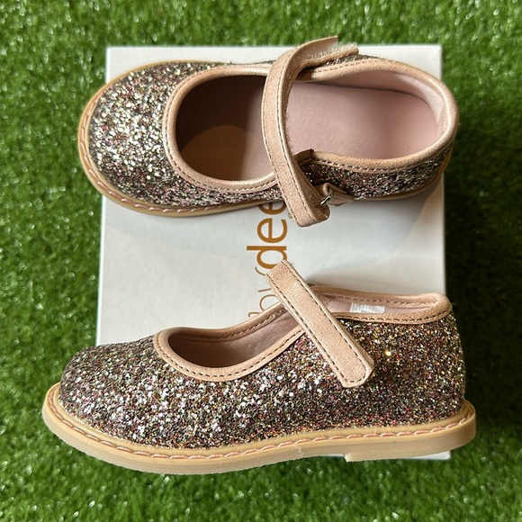 Baby Deer Toddler Girl Mary Jane Sparkle Shoe - Picture 1 of 7